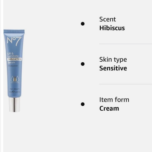 NEW! No 7 lift & luminate triple action serum -hypoallergenic & patent pending - Picture 2 of 3